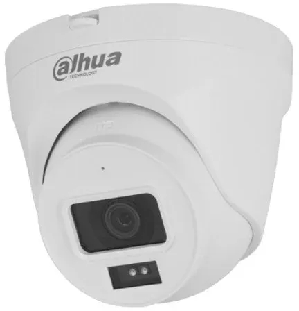 كاميرا مراقبة من Dahua، موديل DH-IPC-HDW1230T2-A، بدقة 2 ميجا بكسل، مزودة بميكروفون مدمج ورؤية ليلية حتى 30 متر.